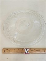 Vintage  Depression Glass Cake Plate Serving