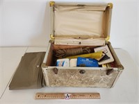 Vintage Box With Emergency Kit.  Includes Flares,