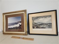 Two Coastal Framed Prints