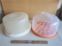 Cake Carrier\Storage Container and Egg Tray with