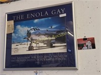 "THE ENOLA GAY" PHOTOPRINT SIGNED BY PAUL TIBBETS