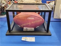 ALEX SMITH SIGNED FOOTBALL IN DISPLAY CASE