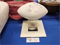 ZACH THOMAS AUTHOGRAPHED FOOTBALL