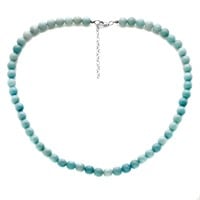 8Mm Amazonite Bead Necklace 18.5 Inch