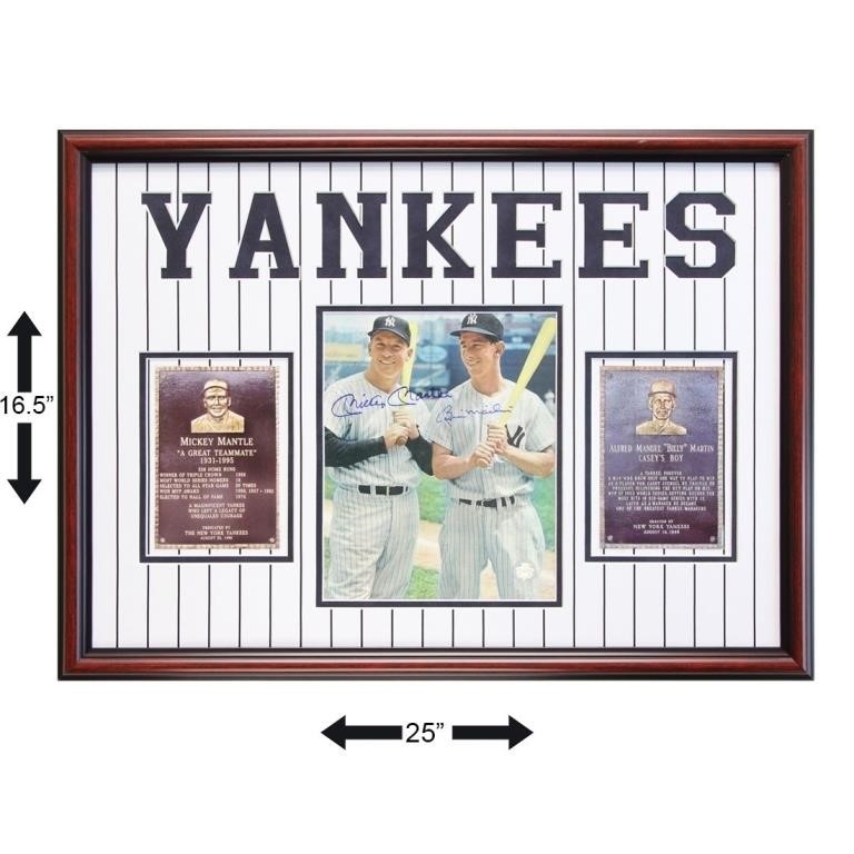 Mickey Mantle & Billy Martin Yankees Legends