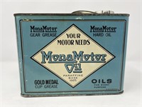 Mona 1/2 Gallon Motor Oil Can 6"H 7.5"L
