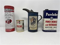 4 Assorted Advertising Tins