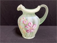Hand Painted Fenton Pitcher 5.5"H