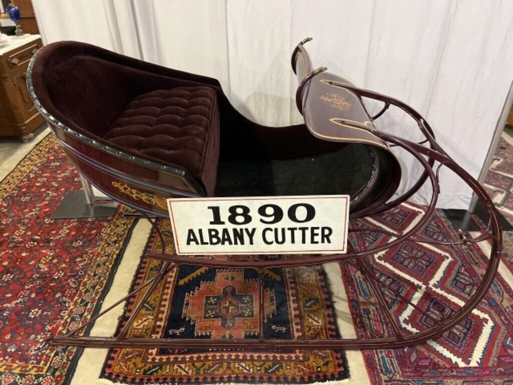 1890 Albany Cutter Sleigh, Originally Sold by