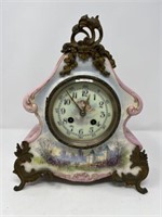 China Cased Clock, Marked Made in France with