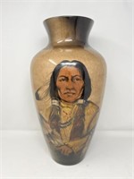 Art Pottery Vase Signed Rick Wisecarver 18"H 19"L