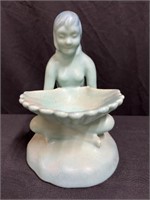 Van Briggle Pottery  Maiden with Shell 8"H