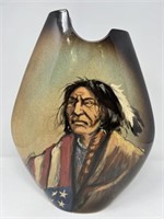 Art Pottery Vase Signed Rick Wisecarver 1997 15"H
