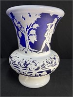 Impressive Cameo Glass Vase by Kelsey Murphy