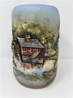 Heavy Art Pottery Vase Signed Stephen Wisecarver