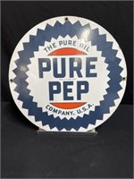 Pure Oil Porcelain Sign 15"D