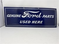 Porcelain 'Ford Genuine Parts Used Here" Single