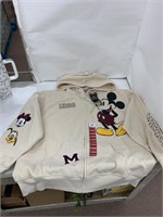 Disney Mickey Mouse Zip Up Sweatshirt Sz-XL