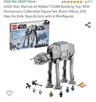 LEGO Star Wars at-at Walker 75288 Building Toy,