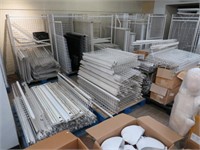 20 PALLETS OF WALL SHELVING AND PARTS