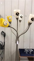 Steelers 6 light floor lamp 68 inches brushed