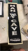 Pittsburgh Penguins Man Cave Embroidered Banner
