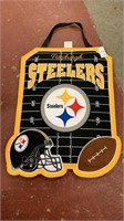 Embroidered Steelers Piece and Netted Bag
