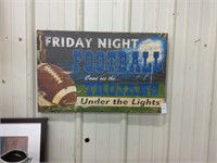 Trojans Football wooden sign  24 in. X 15in.