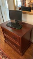 Larger sized two drawer file cabinet with