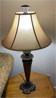 Accent table lamp with shade and finial 38