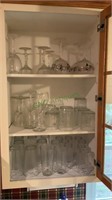 Contents of cabinet - lots of glasses