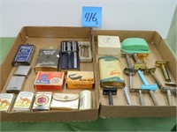 (2) Flats of Barber Shop Items - Razors,