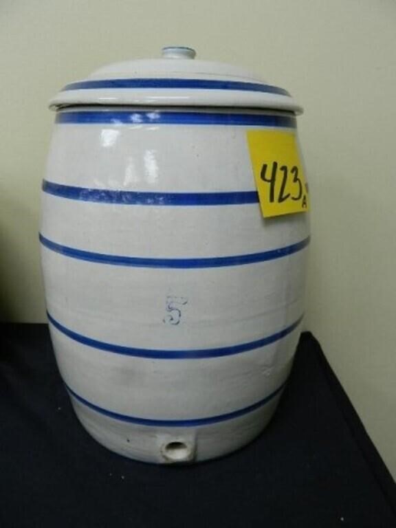 5-Gallon Blue-Band Water Cooler with Lid