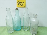 (4) Bottles - Dixon, IL; Milledgeville, IL;