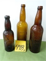 (3) Brewing Bottles - Dixon, IL and Mendota, IL