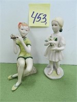 (2) Cybis Figurines (1 As Is)