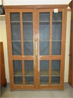 Early Painted Kitchen Cabinet w/ Screen Doors