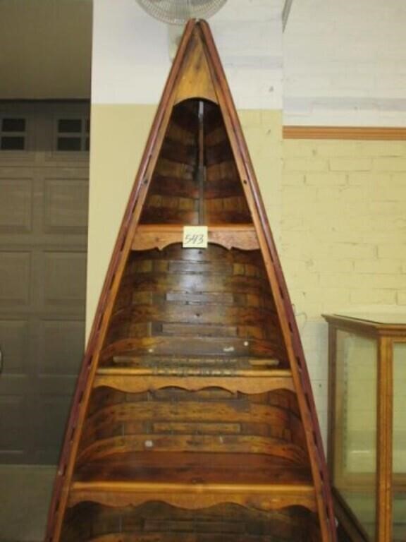 Vintage Canoe Bookcase (40x84)