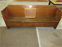 Oak Church Pew (78x17x33)