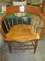 Oak Barrel Back Chair