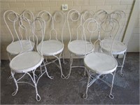 (6) Vintage Ice Cream Chairs