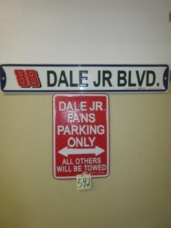 (2) Dale Earnhardt Metal Signs