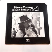Steve Young 7 Bridges Road Rare Folk Country LP