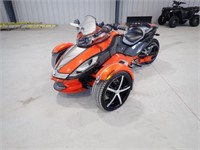 2008 Can-Am Spyder 1,000 CC Turbo Motorcycle 2BXJA