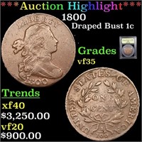 ***Auction Highlight*** 1800 Draped Bust Large Cen