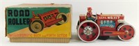 Vintage Road Roller Tin Steel with Original Box -