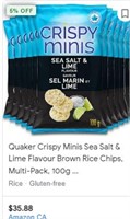 Crispy Minis Rice Cake Brown Rice Seas Salt &