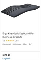 Logitech Ergo K860 Wireless Ergonomic Keyboard -