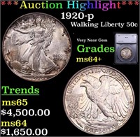 ***Auction Highlight*** 1920-p Walking Liberty Hal