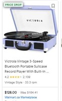 Victrola Vintage 3-speed Bluetooth Portable